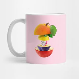 Apricot Lemon Dragon Fruot Plum Apple Gifts Vegetarian Mug